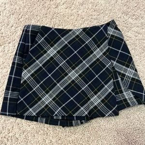 Plaid Mini Skort